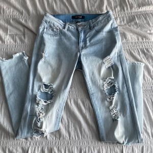 Light wash jeans